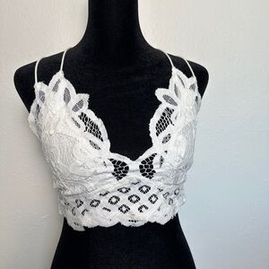 Urban Outfitters White Lace Bandeau